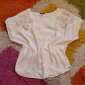 Express Embellished Silky Tee